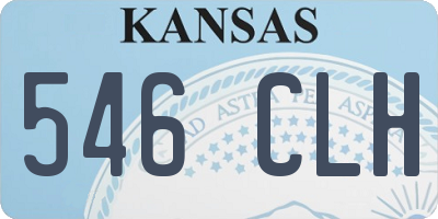 KS license plate 546CLH