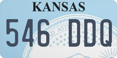 KS license plate 546DDQ