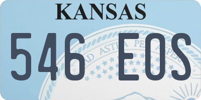 KS license plate 546EOS