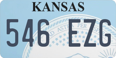 KS license plate 546EZG