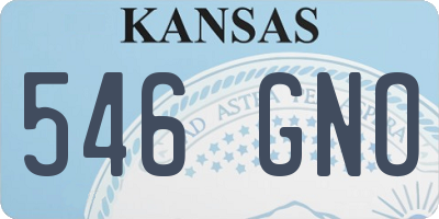 KS license plate 546GNO