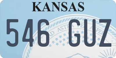 KS license plate 546GUZ