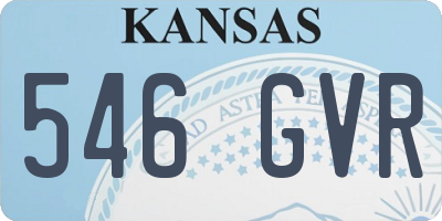 KS license plate 546GVR