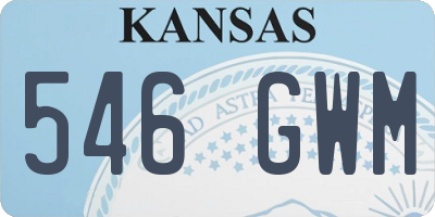 KS license plate 546GWM