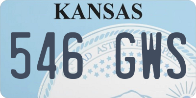 KS license plate 546GWS