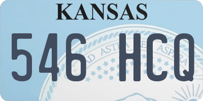 KS license plate 546HCQ