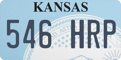 KS license plate 546HRP