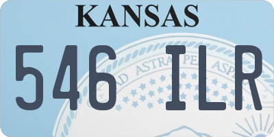KS license plate 546ILR