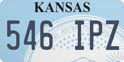 KS license plate 546IPZ