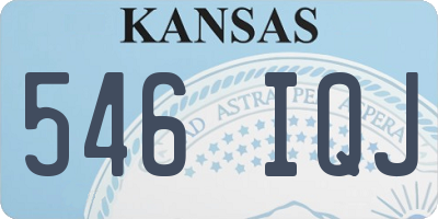 KS license plate 546IQJ