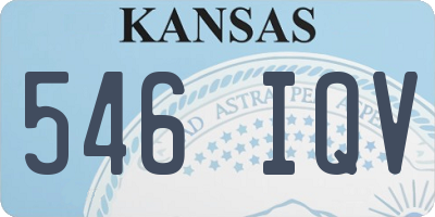 KS license plate 546IQV