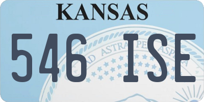 KS license plate 546ISE