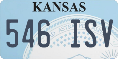 KS license plate 546ISV