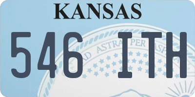 KS license plate 546ITH