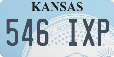 KS license plate 546IXP