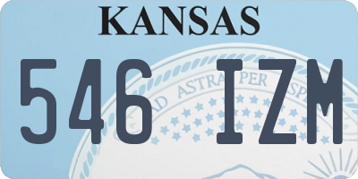 KS license plate 546IZM