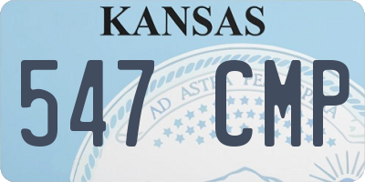 KS license plate 547CMP