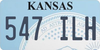 KS license plate 547ILH