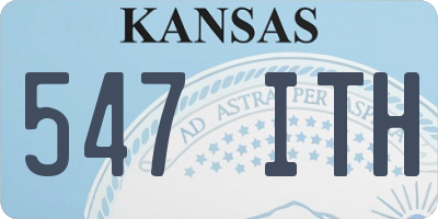 KS license plate 547ITH