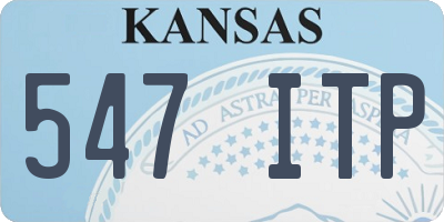 KS license plate 547ITP