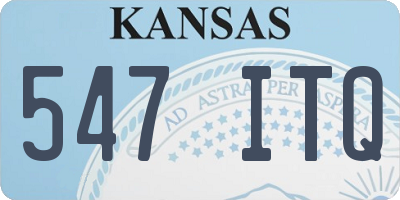 KS license plate 547ITQ