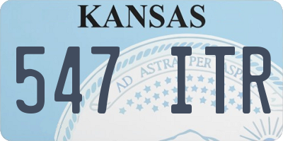 KS license plate 547ITR
