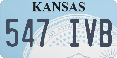 KS license plate 547IVB