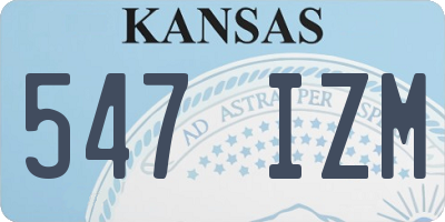 KS license plate 547IZM