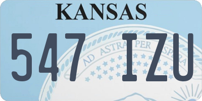 KS license plate 547IZU