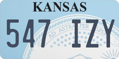 KS license plate 547IZY