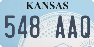 KS license plate 548AAQ