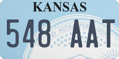 KS license plate 548AAT
