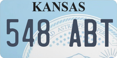KS license plate 548ABT