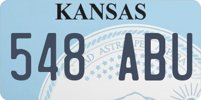 KS license plate 548ABU