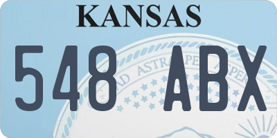 KS license plate 548ABX