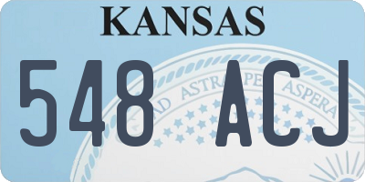 KS license plate 548ACJ