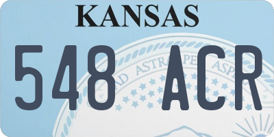 KS license plate 548ACR