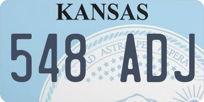 KS license plate 548ADJ