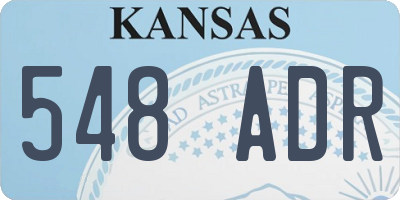 KS license plate 548ADR