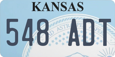 KS license plate 548ADT