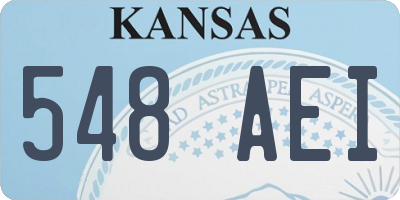 KS license plate 548AEI