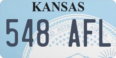 KS license plate 548AFL