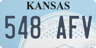 KS license plate 548AFV