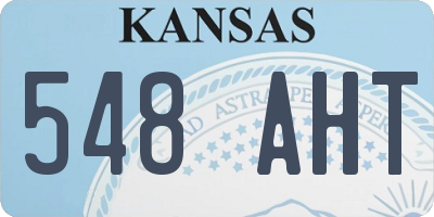 KS license plate 548AHT