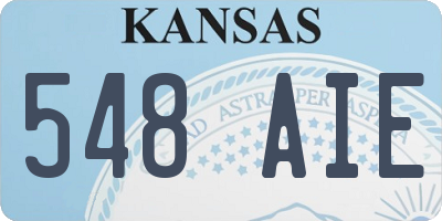 KS license plate 548AIE