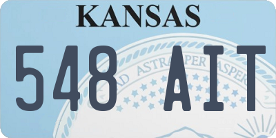 KS license plate 548AIT