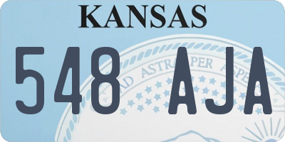 KS license plate 548AJA