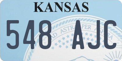 KS license plate 548AJC