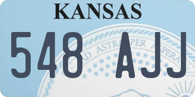 KS license plate 548AJJ