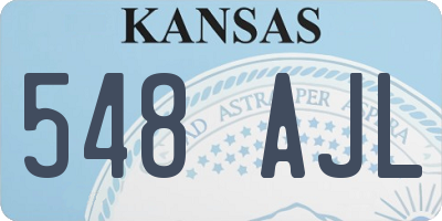 KS license plate 548AJL